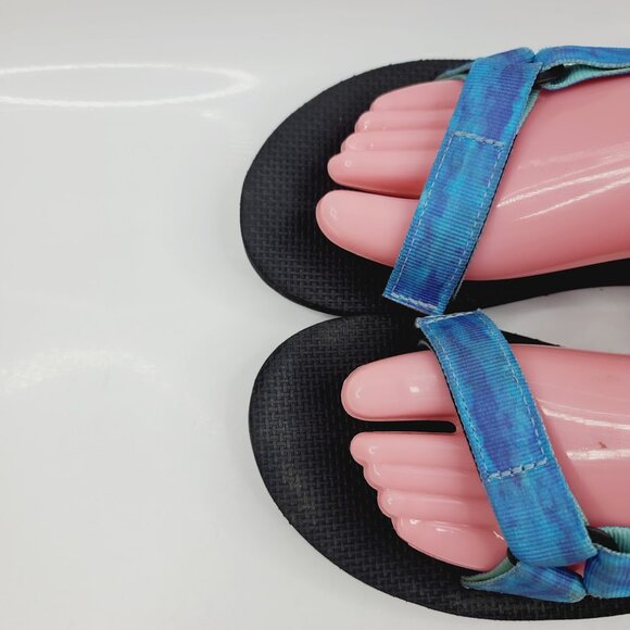 Teva Women's Blue Original Universal Tie-Dye 1124231 Sport Sandals Size US 9 - Picture 3 of 9